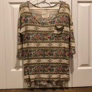 We The Free floral print top